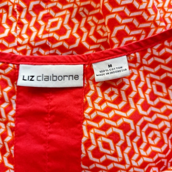 Liz Claiborne Graphic Print Top - Picture 9 of 9